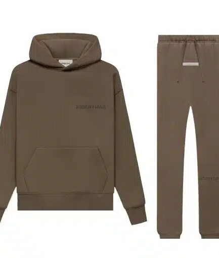 Essentials Fear of God Spring Dark Brown Tracksuit